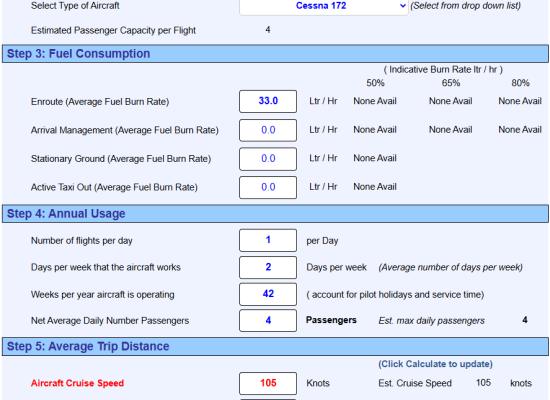 aircraft cost calc