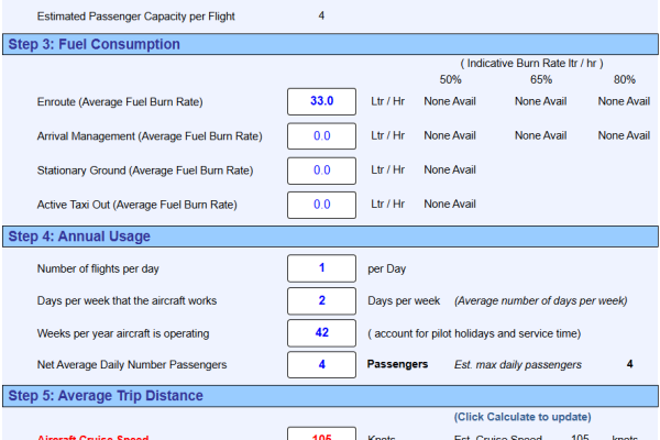 aircraft cost calc